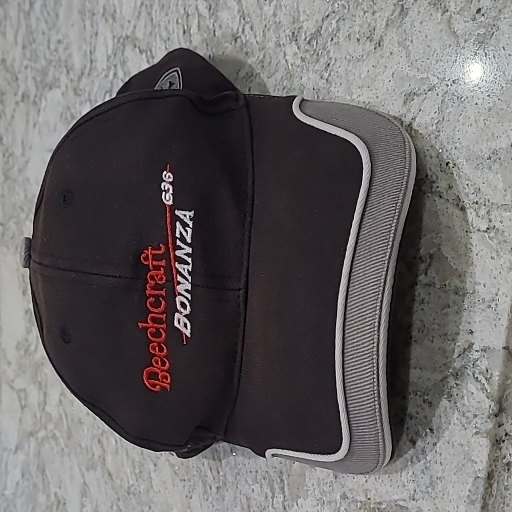Mens black Beechcraft Bonanza cap